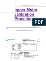 QAW0135 Rev D Stepper Motor (Cardio) Calibration Procedure