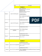 Calendarización y Estrategias Química Ambiental