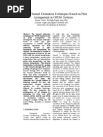 A Study of Channel Estimation Techniques Based On Pilot Arrangement in OFDM Systems