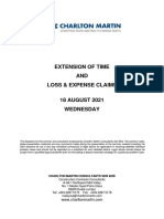 Seminar Notes - Extension of Time and Loss & Expense Claims