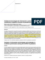 Factores de Rendimiento Academico en Pandemia