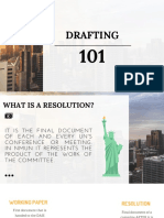 Drafting Resolutions for UN Committees