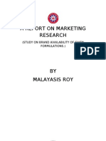 Marketing Research Initial Report