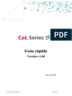 Guía Rápida CoL Series v2.0 - Versión 1.00 Agosto 2020