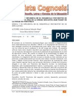 La Música Y Su Influencia en El Desarrollo Psicomotor de Un Niño Autista (Tea) de La Unidad Educativa Jean Piaget de La Ciudad de Portoviejo