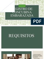 Registro de CONCUBINA EMBARAZADA