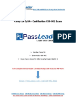 Comptia Cysa+ Certification Cs0-001 Exam: New Vce and PDF Exam Dumps From Passleader