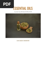 Essential Oils: A Project by Shrikanth Pillai XII B