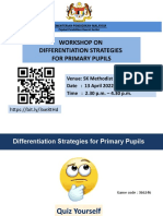 Workshop On Differentiation Strategies For Primary Pupils