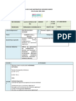 Plan de Clase Mat 2º 17 A 21 Enero