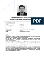 CV Redactado - JosÃ© Gregorio ChÃ¡vez Peralta