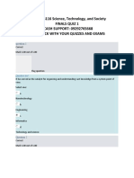 UGRD-GE6116 Science, Technology, and Society FINALS QUIZ 1