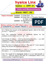 Dpp-01 (Units and Measurements) Physics Linx