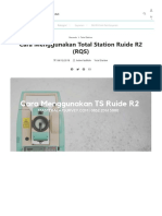 Cara Menggunakan Total Station Ruide R2 Lengkap Gratis