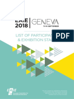 EAIE Geneva 2018 List of Participants