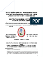 Bases Estándar Del Procedimiento de Contratación Pública Especial para La Reconstrucción Con Cambios Contratación Del Servicio de Consultoría de Obra