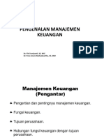 Pengenalan Manajemen Keuangan: Dr. Fitri Ismiyanti, Se, Msi Dr. Putu Anom Mahadwartha, Se, MM