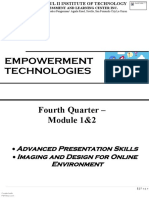 Empowerment Technologies: Fourth Quarter - Module 1&2