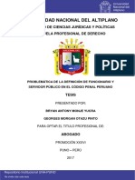 Definición de funcionario y servidor público en el Código Penal Peruano