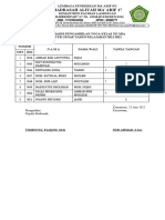 Daftar Hadir Pengambilan Raport