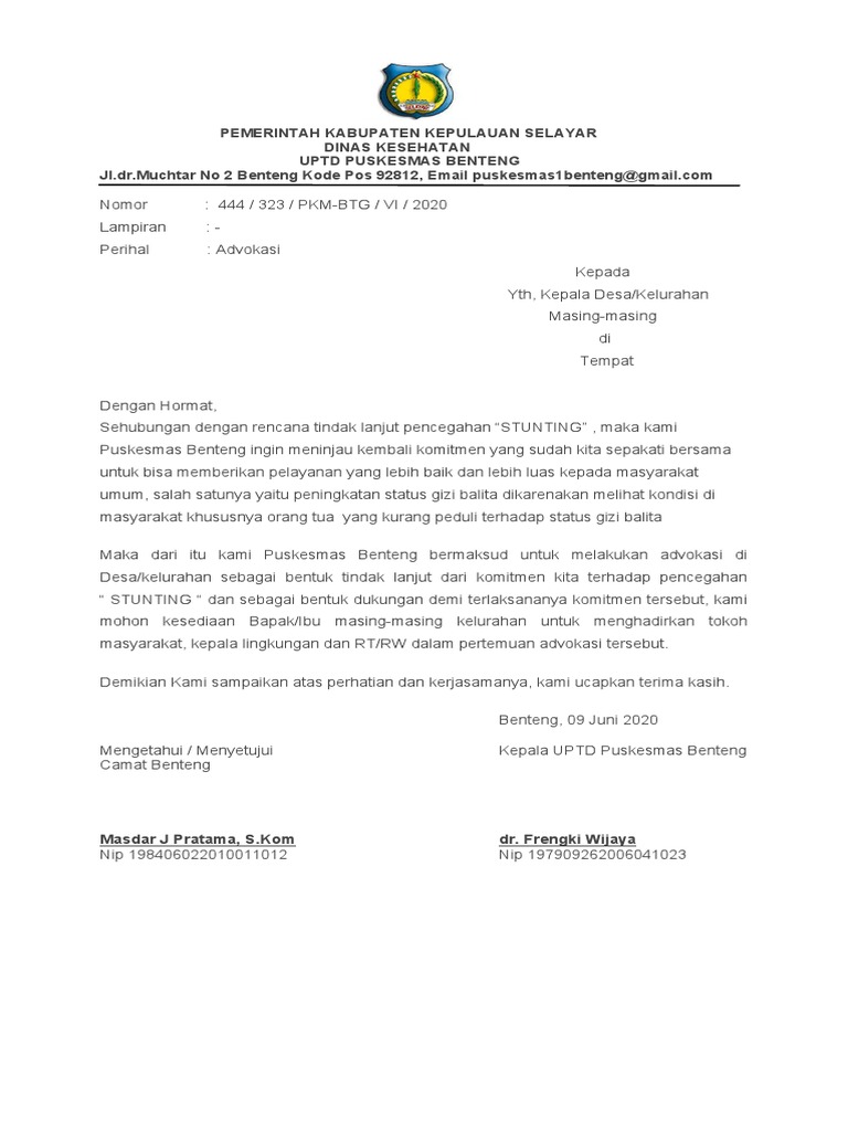 Surat Advokasi | PDF