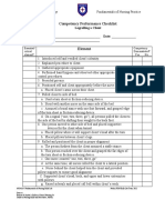 Competency Performance Checklist