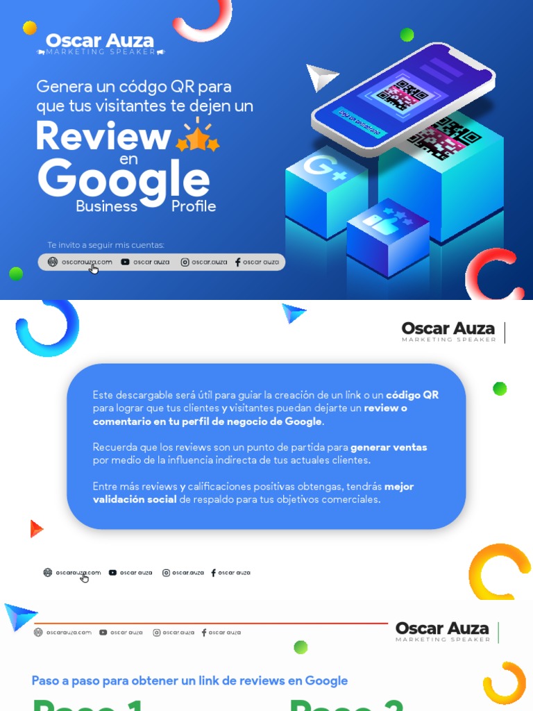 Genera QR para Reseñas en Google | PDF | Informática