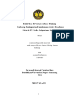 Efektivitas Service Excellence Training Terhadap Peningkatan Pemahaman Service Excellence Sekuriti PT. Meka Adipratama Semarang