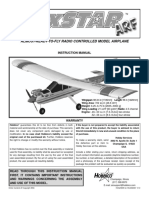 Almost-Ready-To-Fly Radio Controlled Model Airplane: Instruction Manual