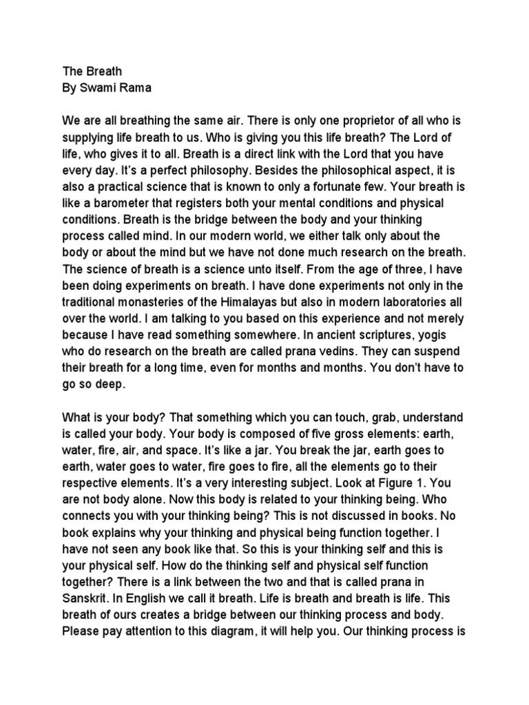 The Breath | PDF | Exhalation | Breathing