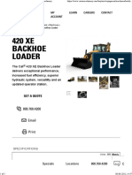 Backhoe Excavator - JCB Specs