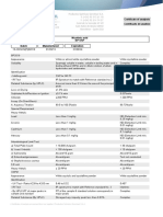 Certificado de Analisis: - Certificate of Analysis As Received From Our Supplier - Productos Químicos Gonmisol S.A.