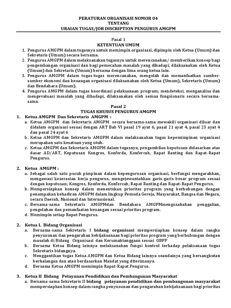 Roles and Responsibilities of AMGPM Executive Board Members PDF