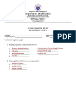 Department of Education: Assessment Test