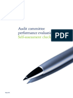 Audit Committee Performance Evaluation: Self-Assessment Checklist