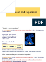 Chemistry E2B (Formulae and Equations)