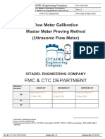 Procedure Ultrasonic Flow Meter Calibration CEC-FMC-PRD-En-0004