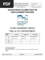 Procedure Waterdraw Calibration CEC FMC PRD en 0005