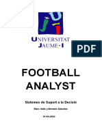 Football Analyst: Sistemes de Suport A La Decisió