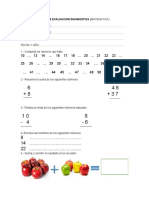 Plan de Evaluacion Diagnostica