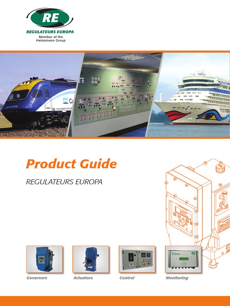 Regulateurs Europa Product Guide PDF Marine Propulsion Engines
