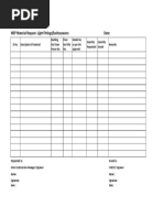 Material Issue Slip Template | PDF | Technology & Engineering