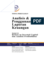 Modul 10. Return On Invested Capital Dan Analisis Profitabilitas