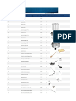 Nova encomenda de utensílios para cozinha