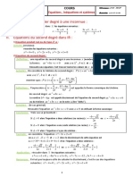 Equations Inequations Et Systemes Resume de Cours