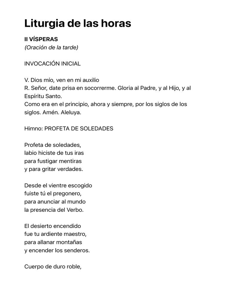 Liturgia de Las Horas PDF Cristo (título) Jesús