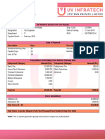 Bellur Prashanth Reddy - Payslip Feb 2022