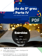 9º Ano - Equação do 2º grau - Parte 4