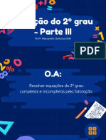 9º Ano - Equação Do 2º Grau