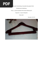 Project Proposal On Cloth Hanger With Wood